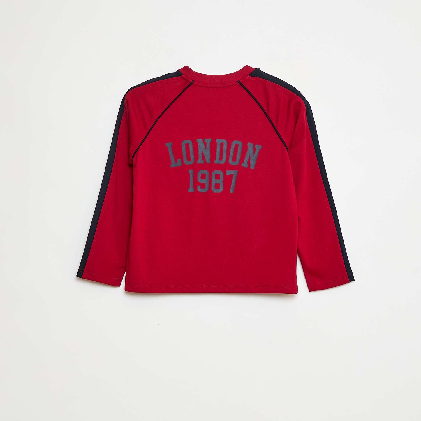 T-shirt en jersey à manches longues ROUGE