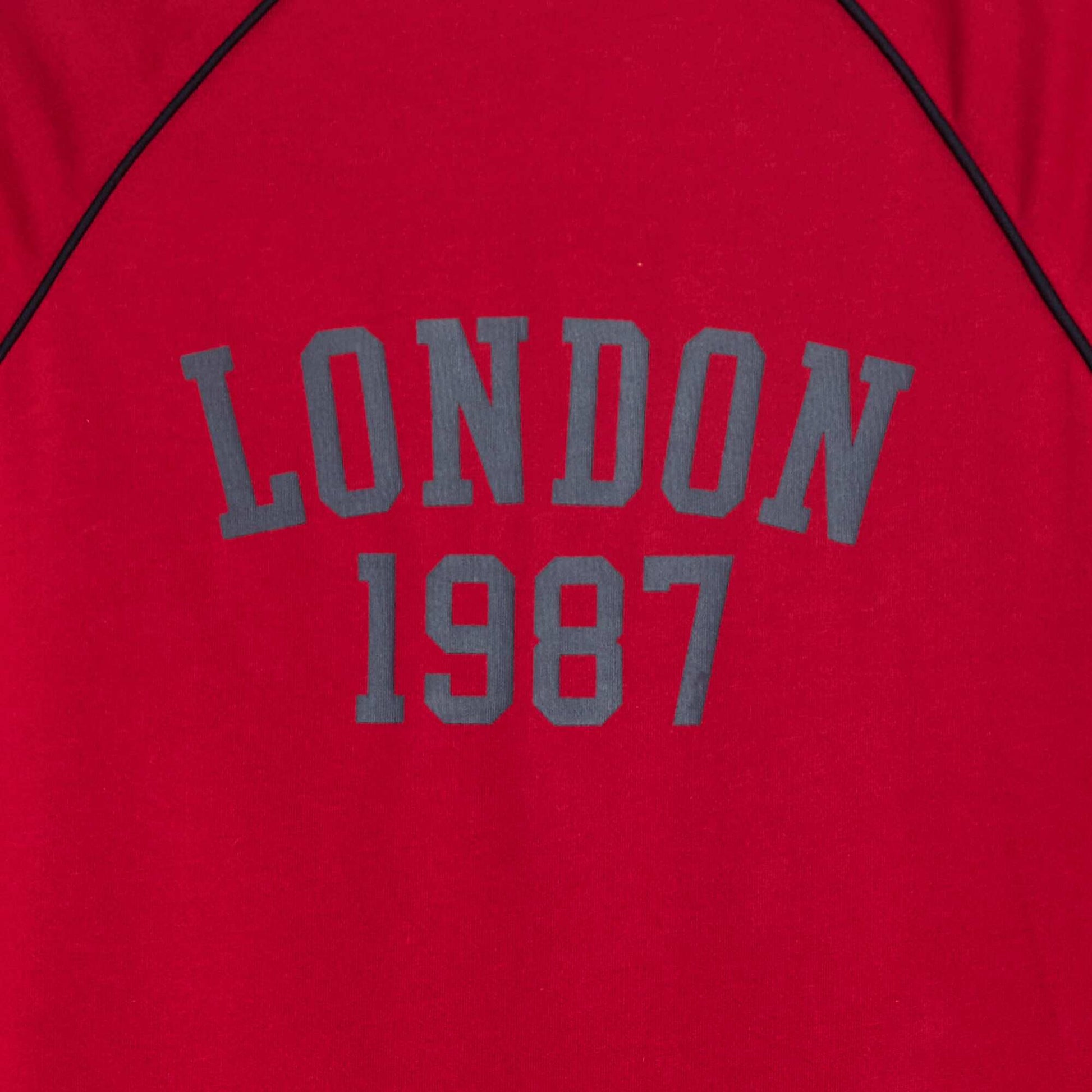 T-shirt en jersey à manches longues ROUGE