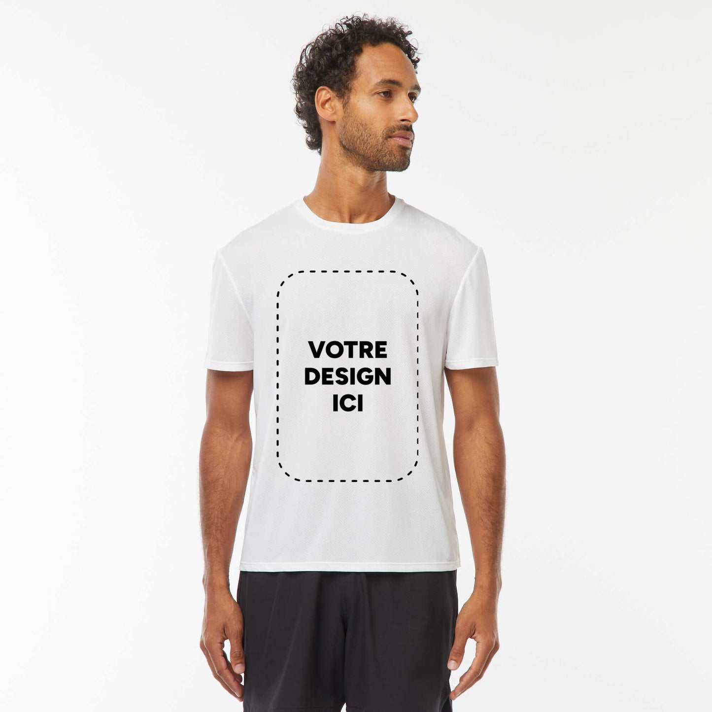 T-shirt polyester 160 Gr BLANC