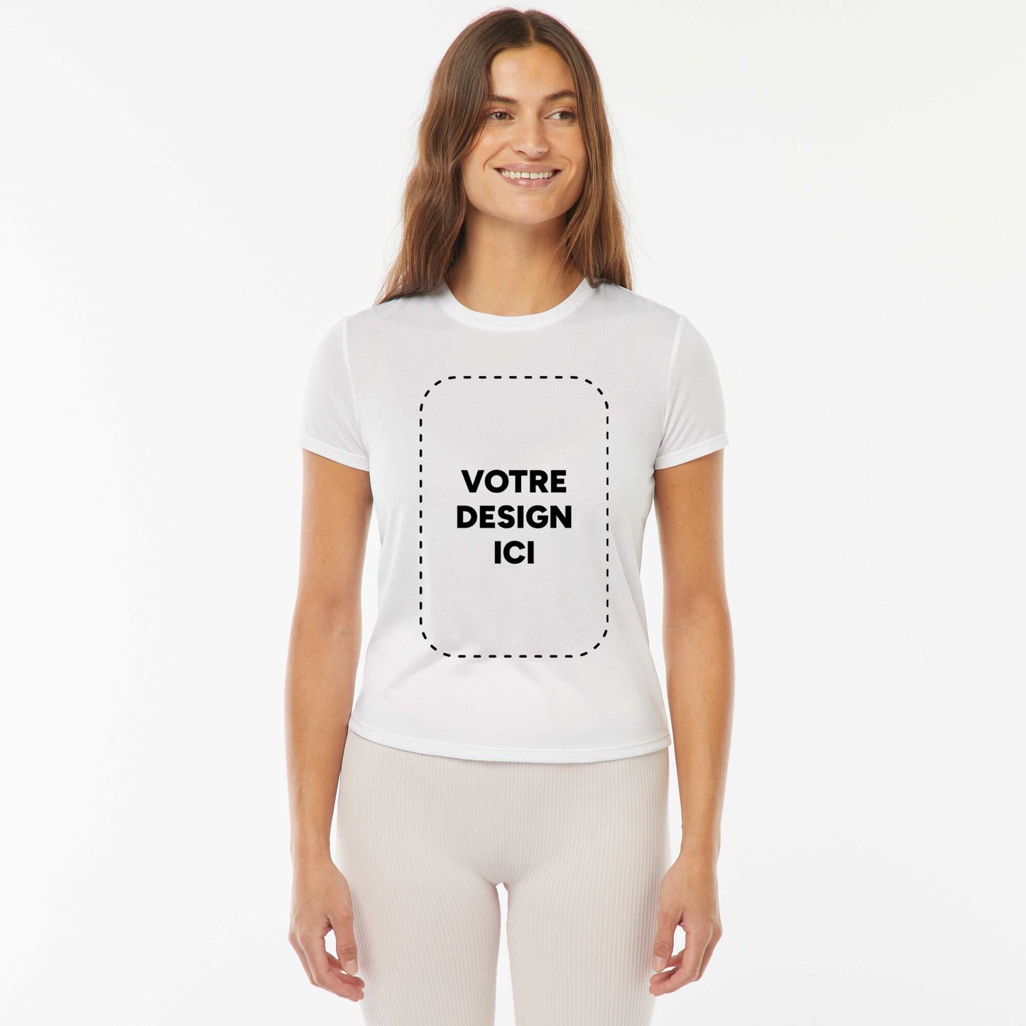 T-shirt polyester 140 Gr BLANC
