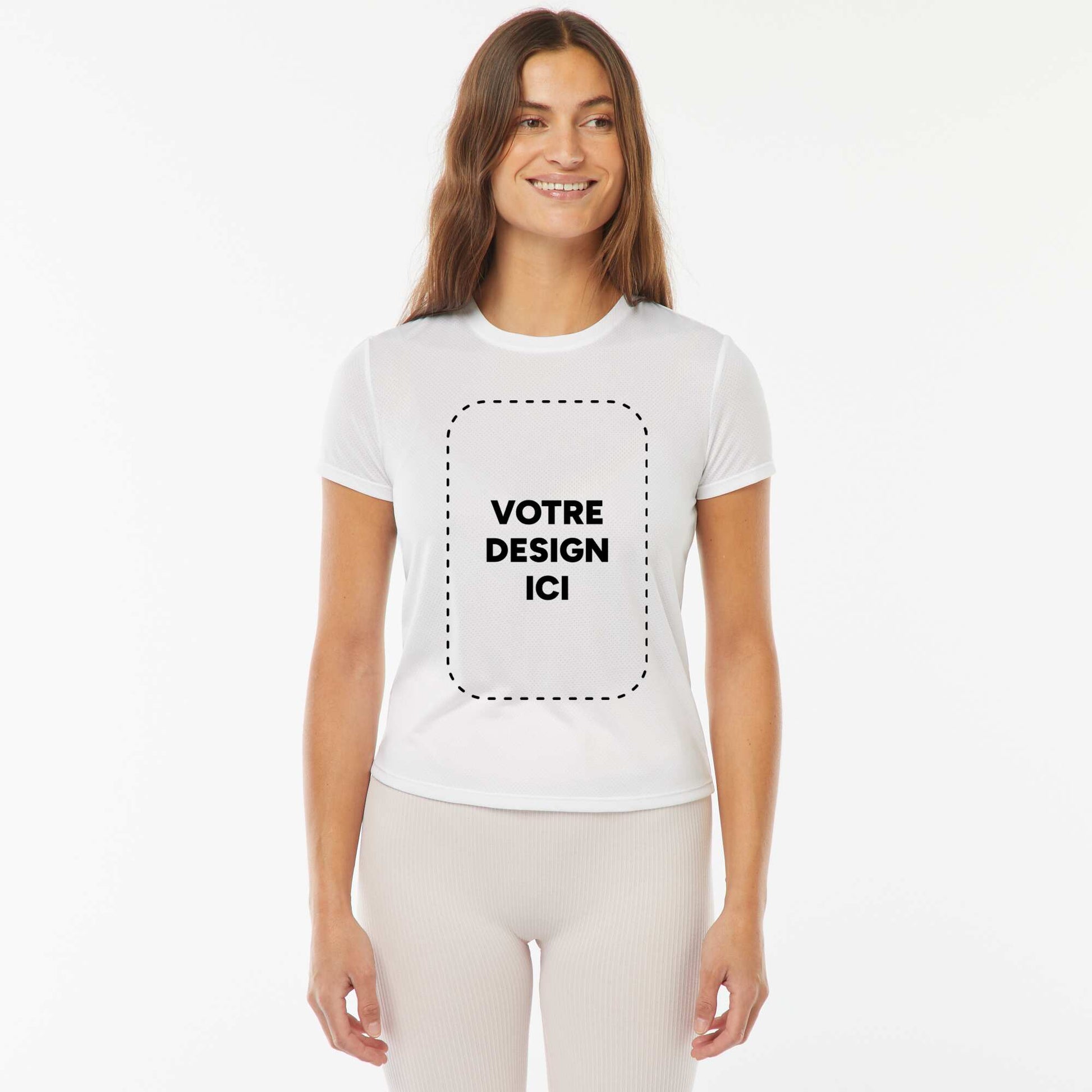 T-shirt polyester 140 Gr BLANC