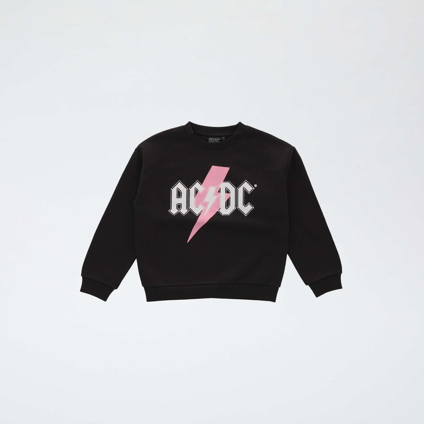 Sweat 'AC/DC' col rond NOIR