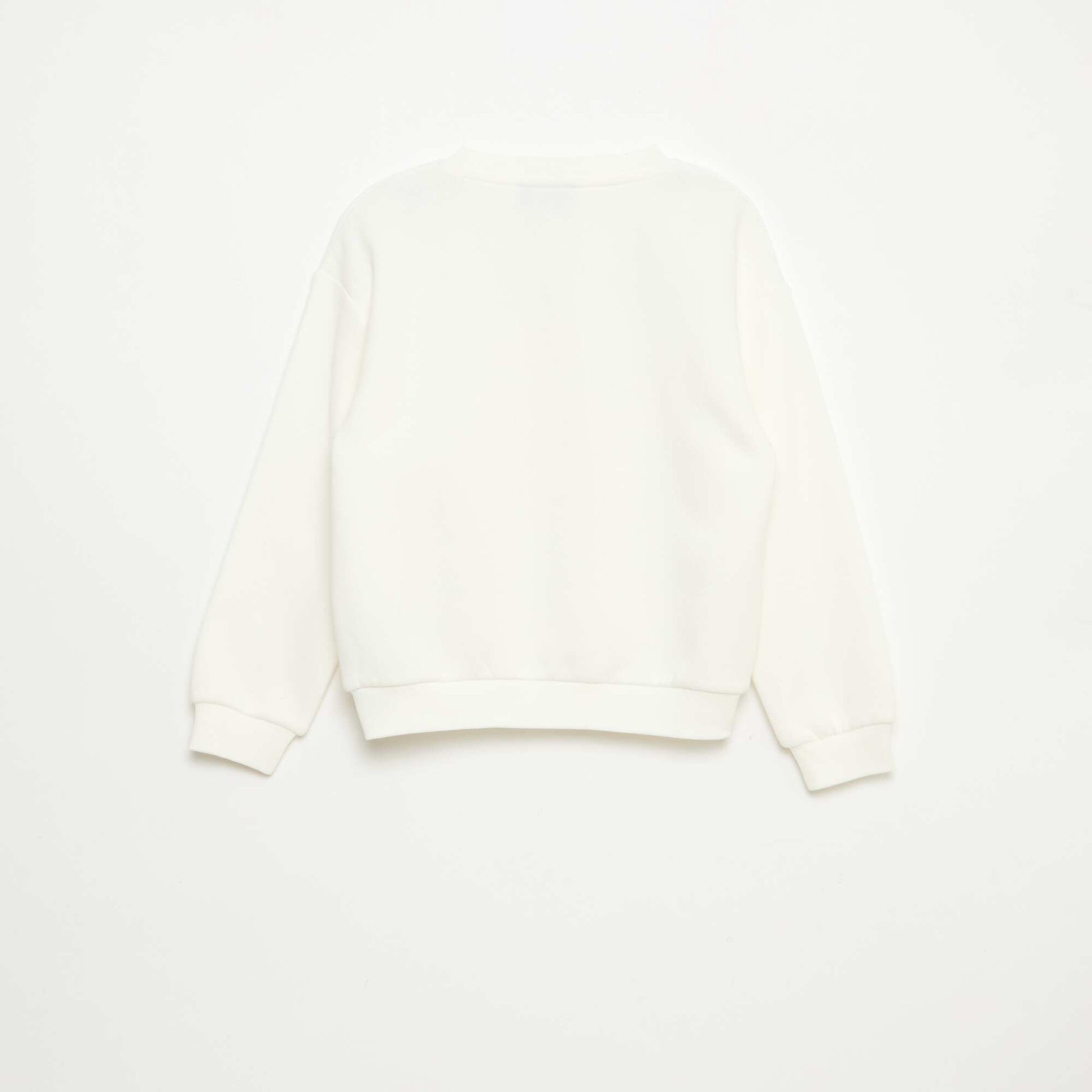 Sweat 'The Rolling Stones' col rond BLANC