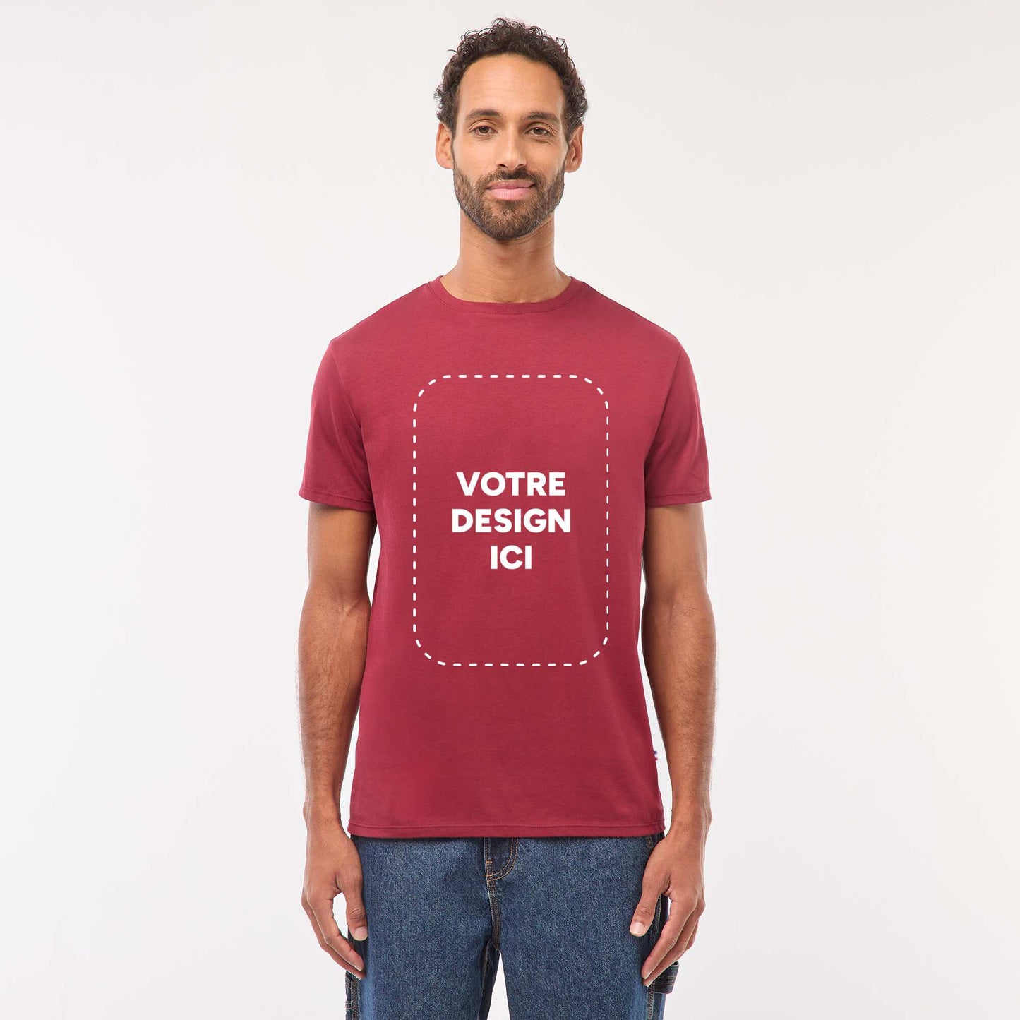 T-shirt coton 160 Gr - unisexe ROUGE