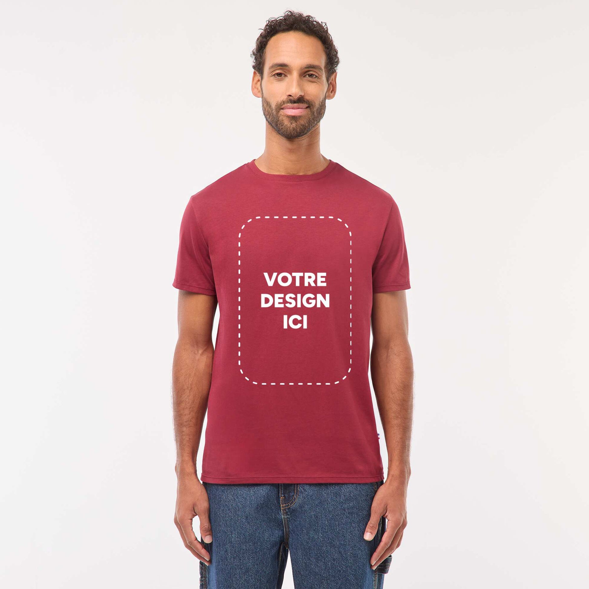 T-shirt coton 160 Gr - unisexe ROUGE