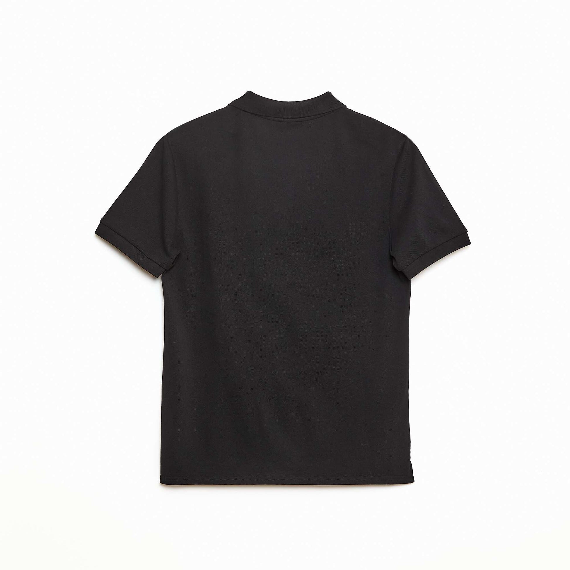 Polo maille piquée coton 220 gr - unisexe NOIR
