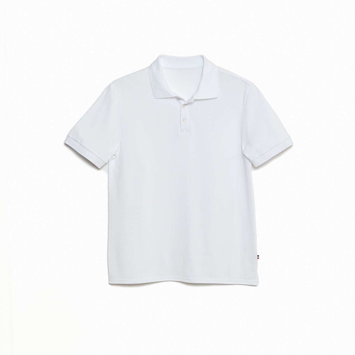 Polo maille piquée coton 220 gr - unisexe BLANC