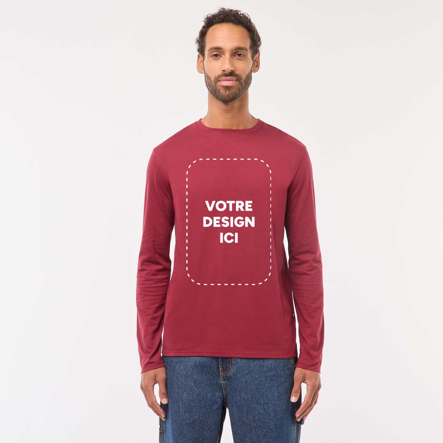 T-shirt coton 160 gr - unisexe BORDEAUX