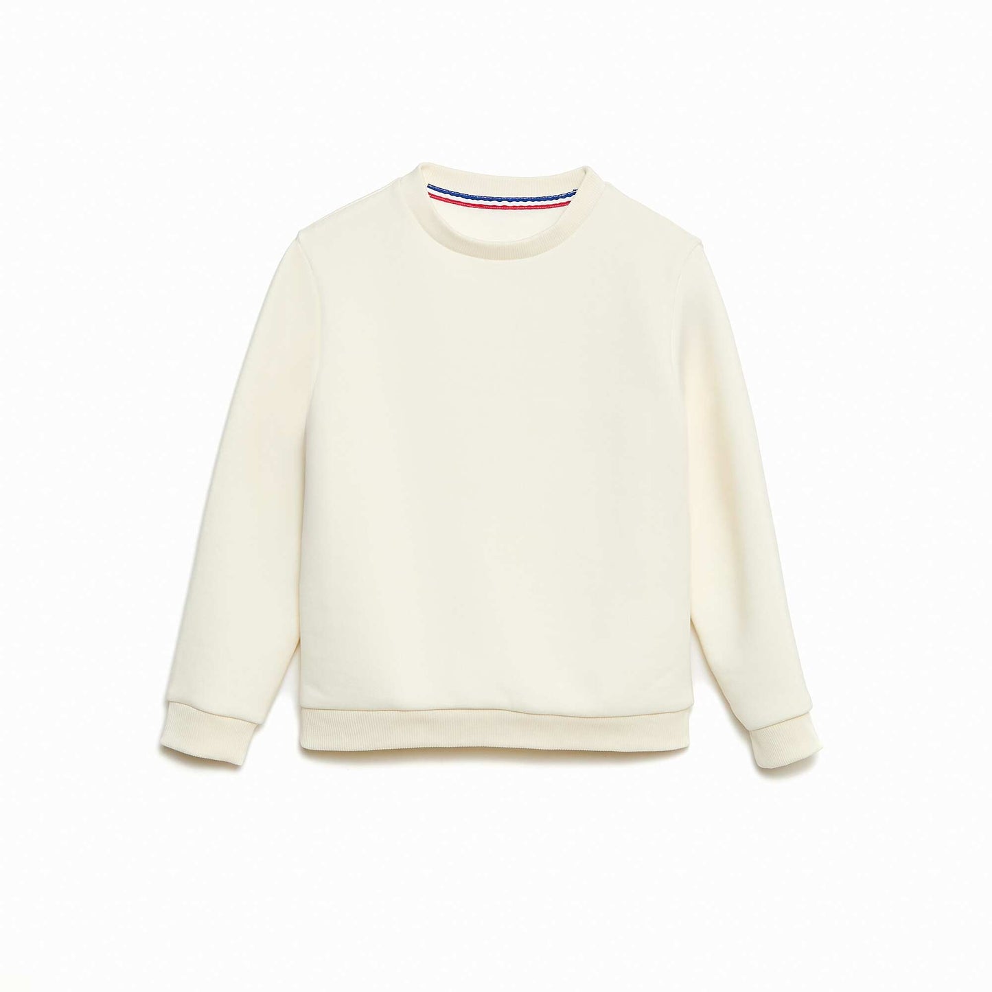 Sweat enfant col rond molleton 260 Gr - unisexe BLANC