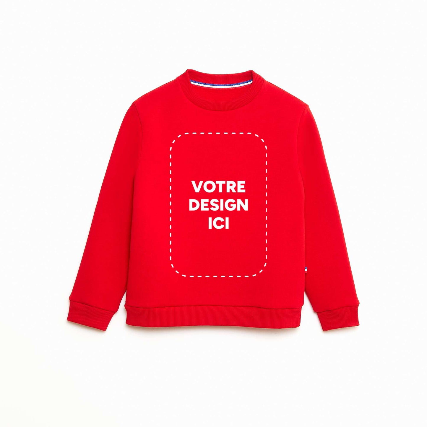 Sweat enfant col rond molleton 260 Gr - unisexe ROUGE