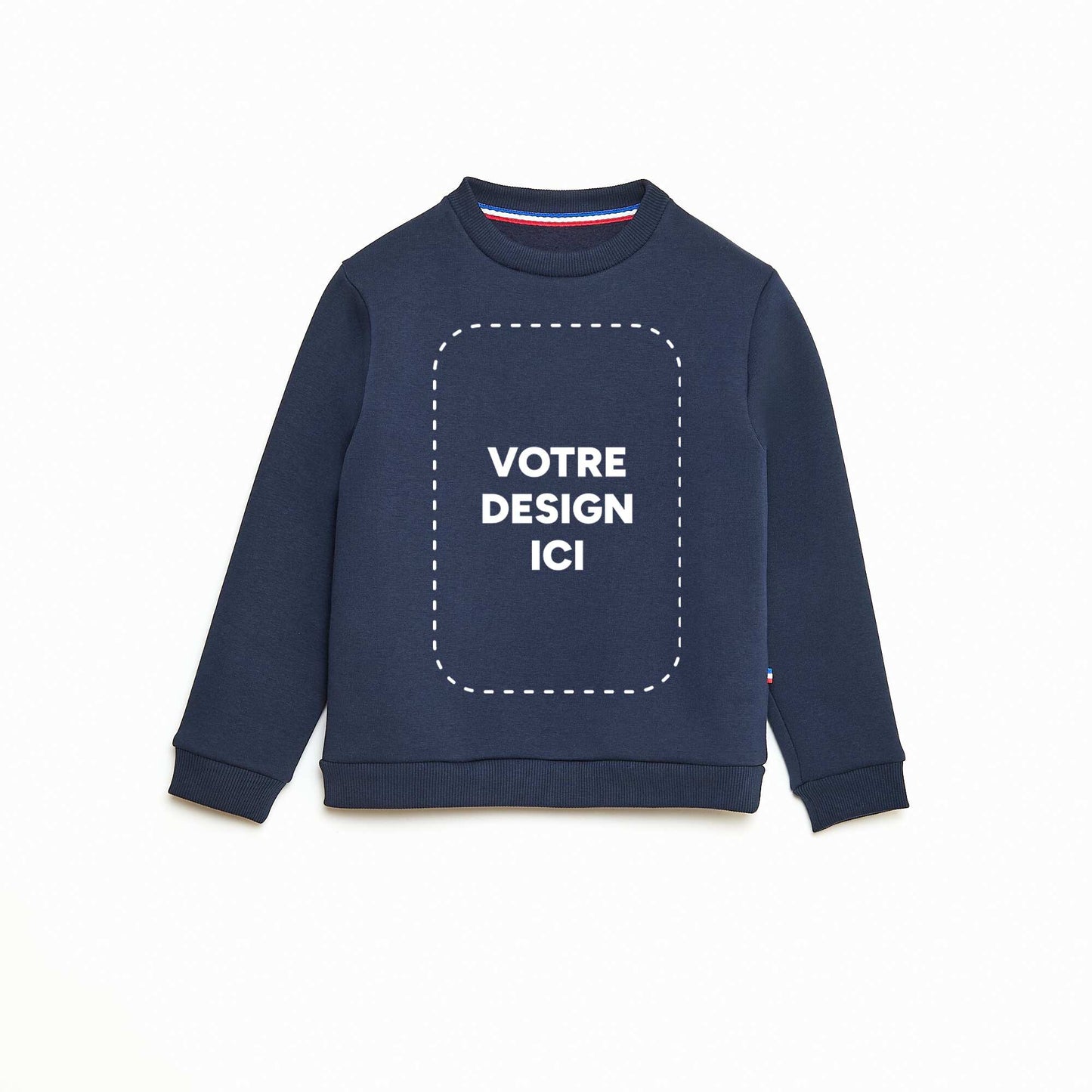Sweat enfant col rond molleton 260 Gr - unisexe BLEU MARINE