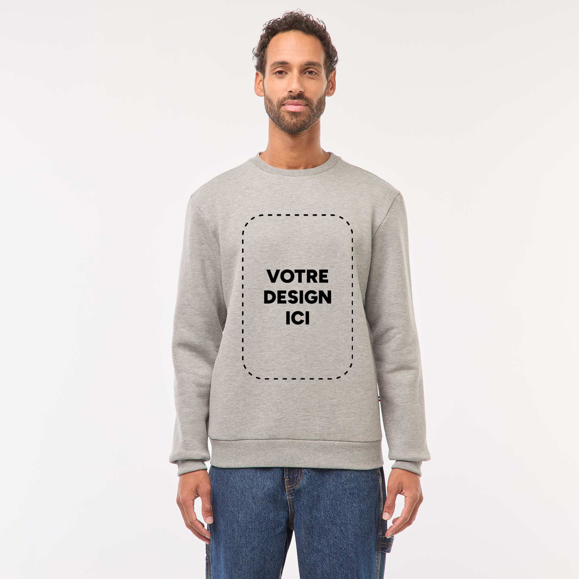 Sweat molleton lourd - unisexe GRIS