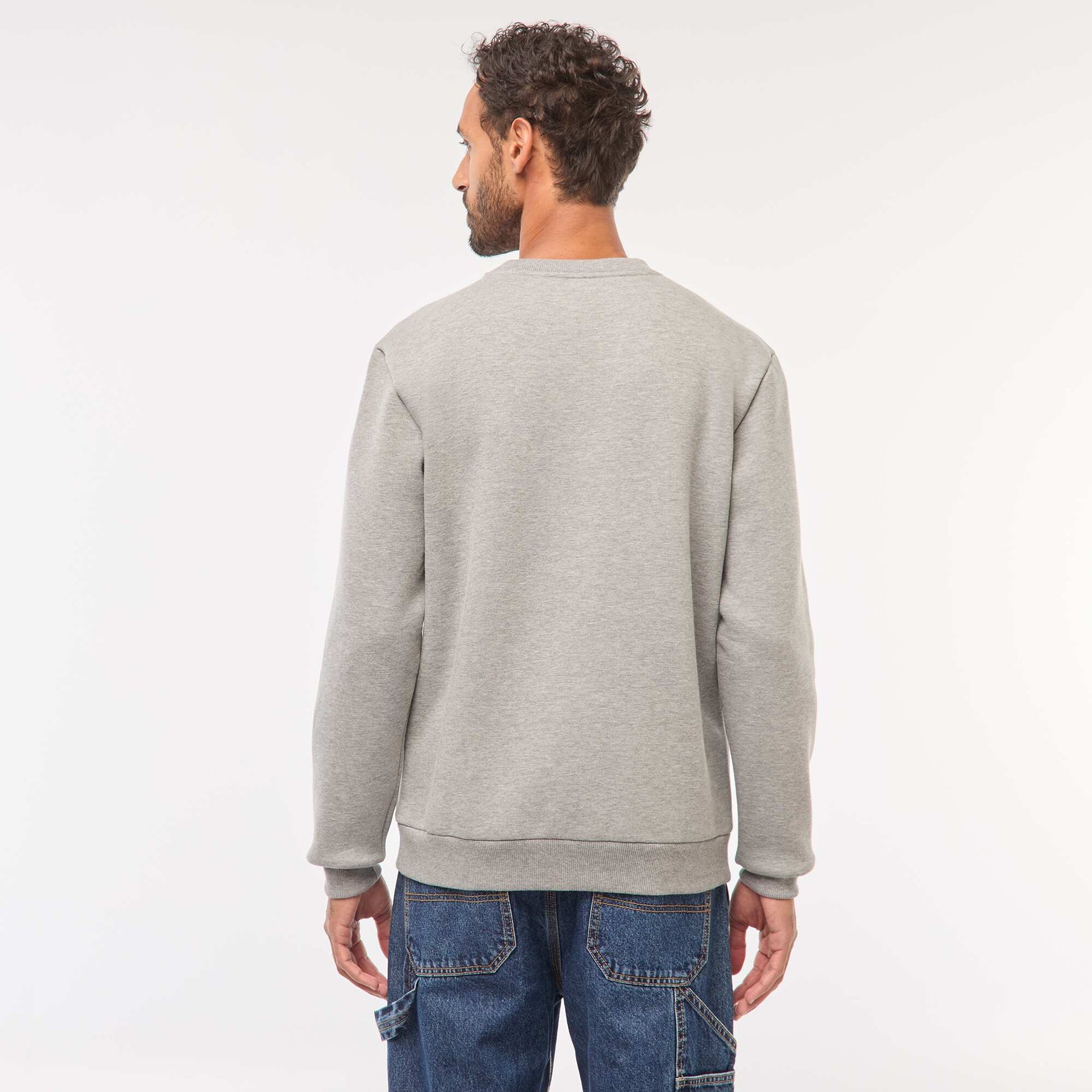 Sweat molleton lourd - unisexe GRIS