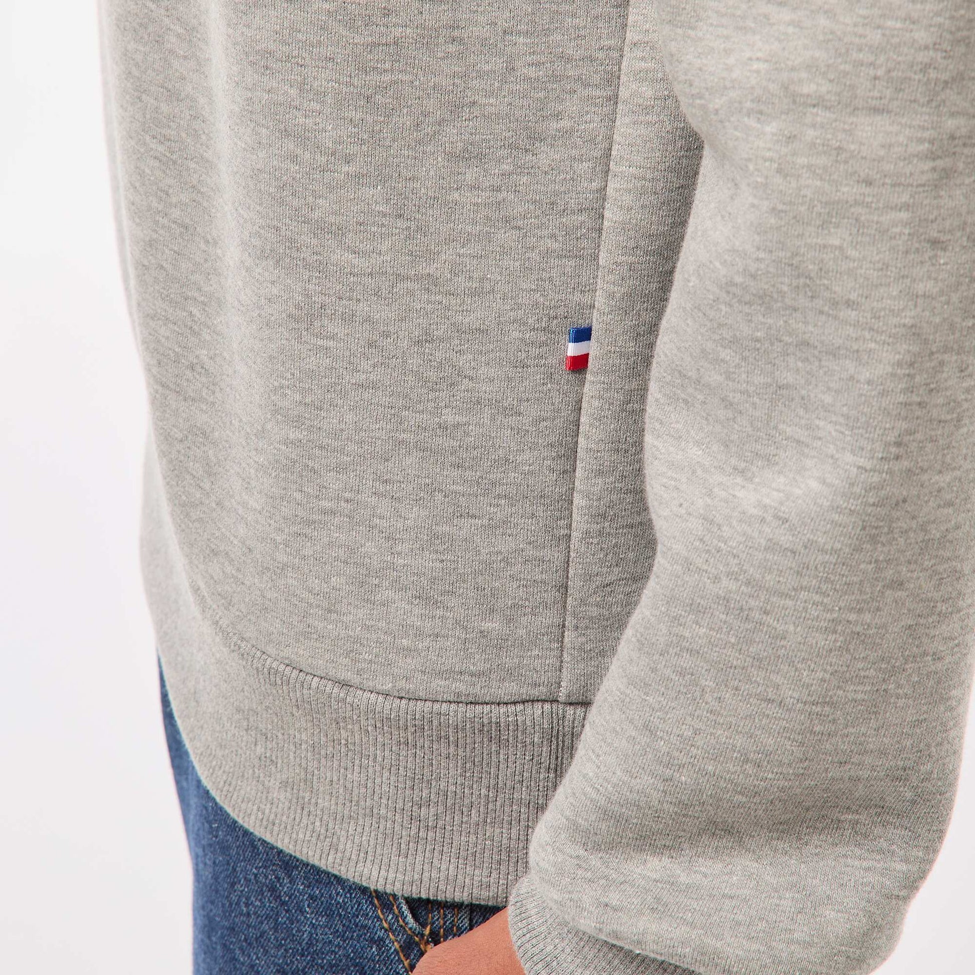 Sweat molleton lourd - unisexe GRIS