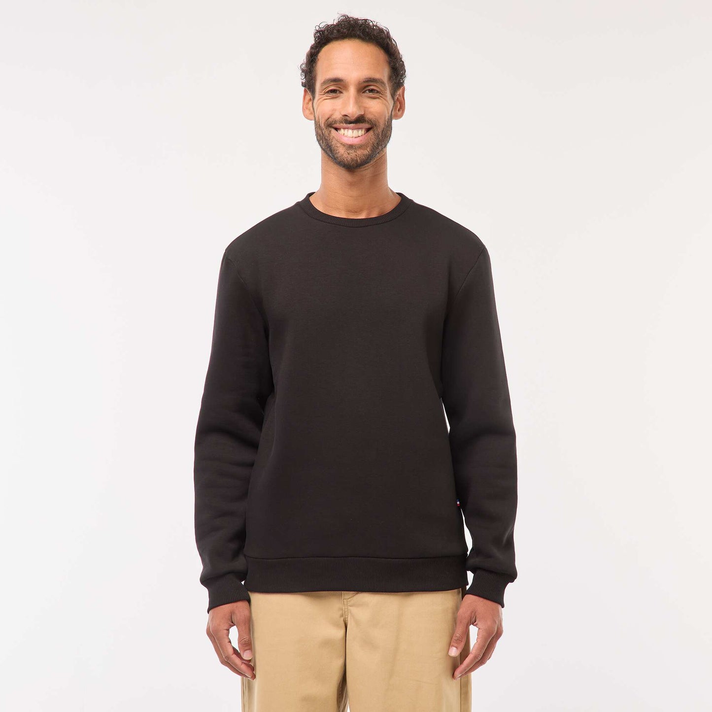 Sweat molleton lourd - unisexe NOIR