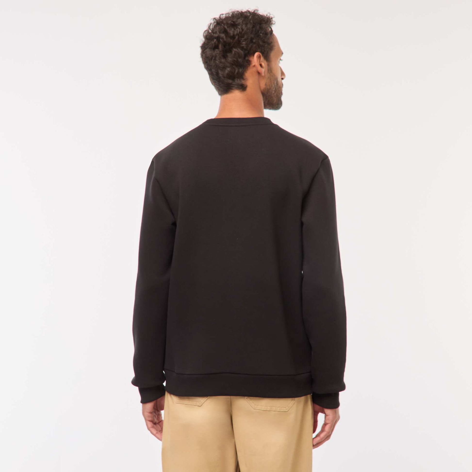 Sweat molleton lourd - unisexe NOIR