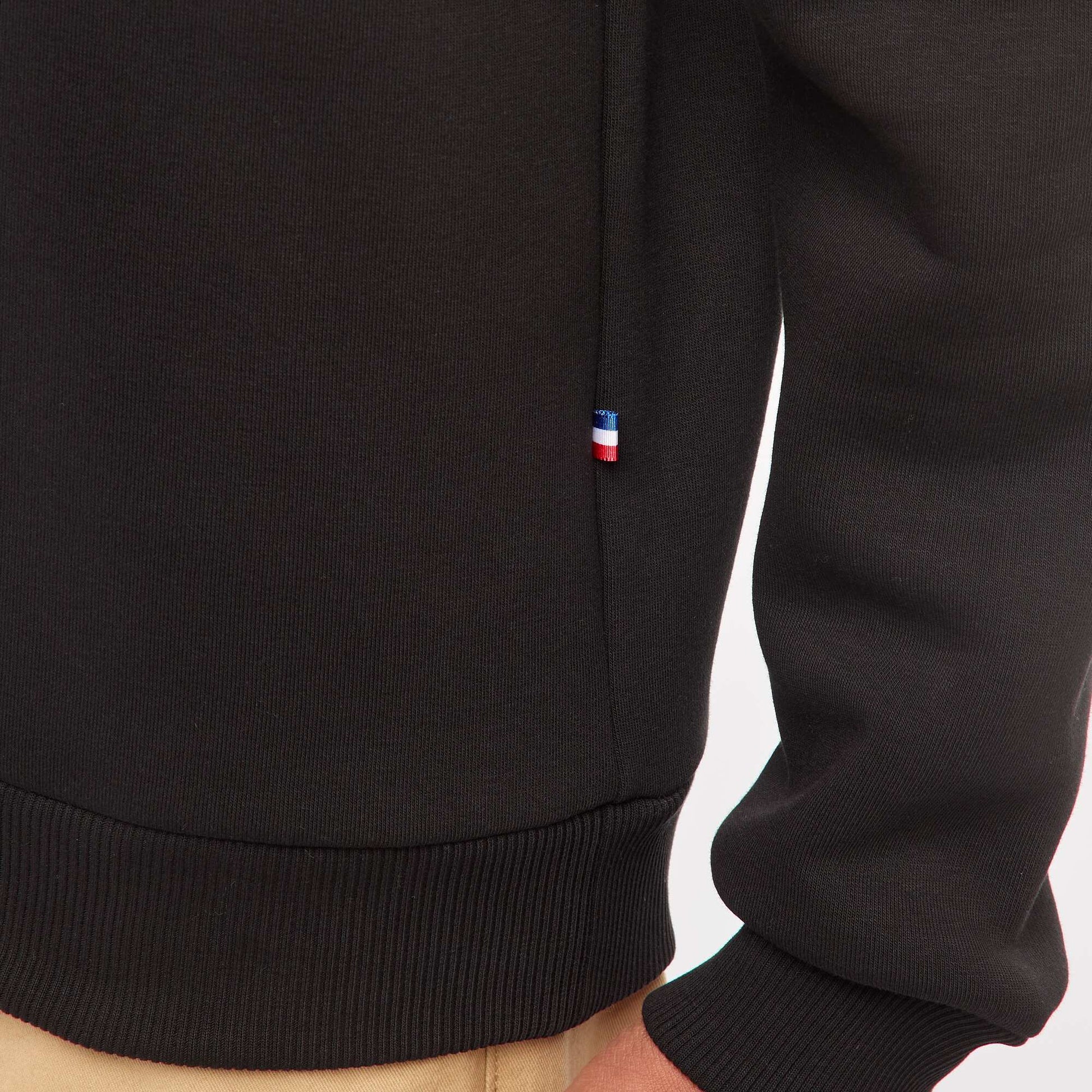 Sweat molleton lourd - unisexe NOIR