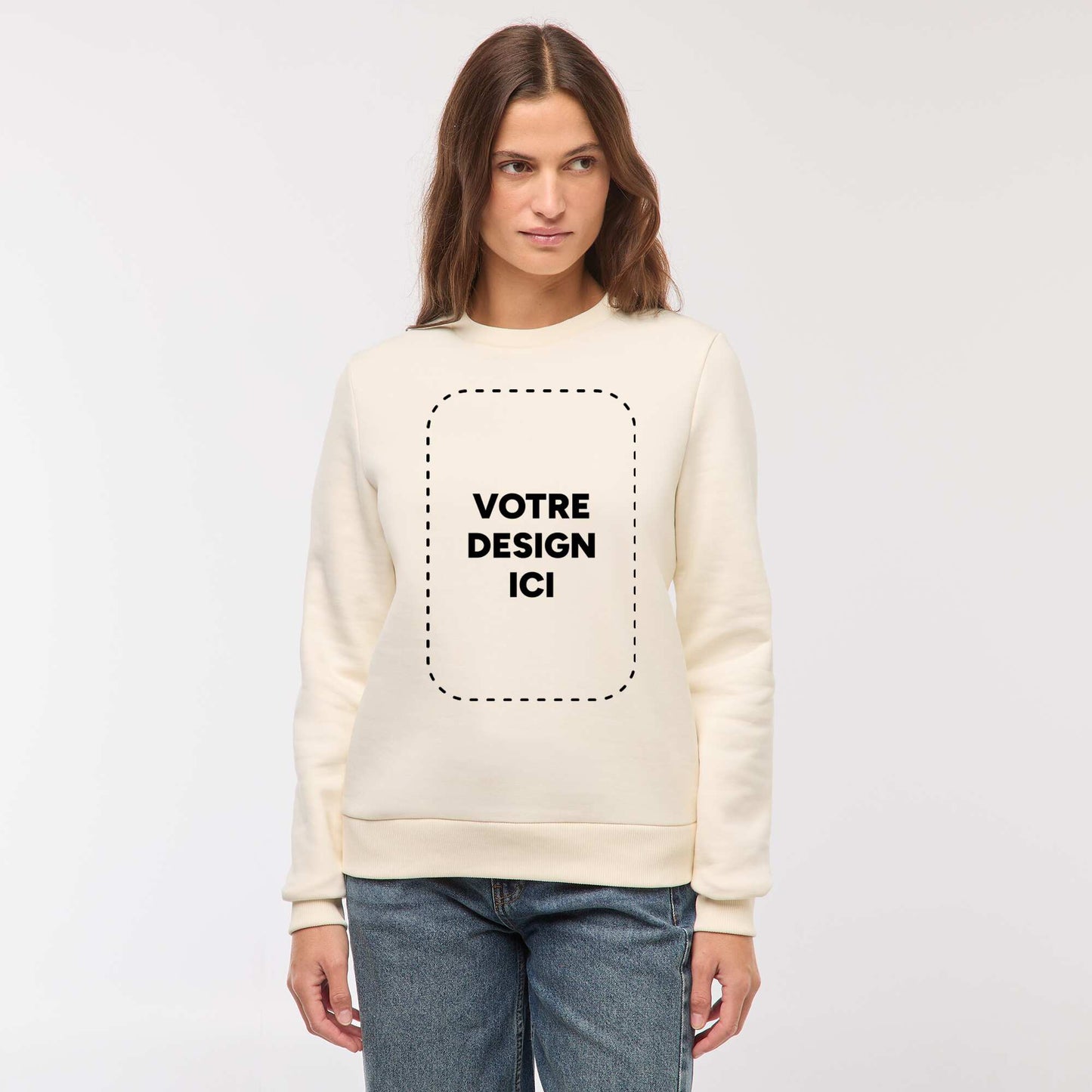 Sweat col rond 260 Gr BEIGE