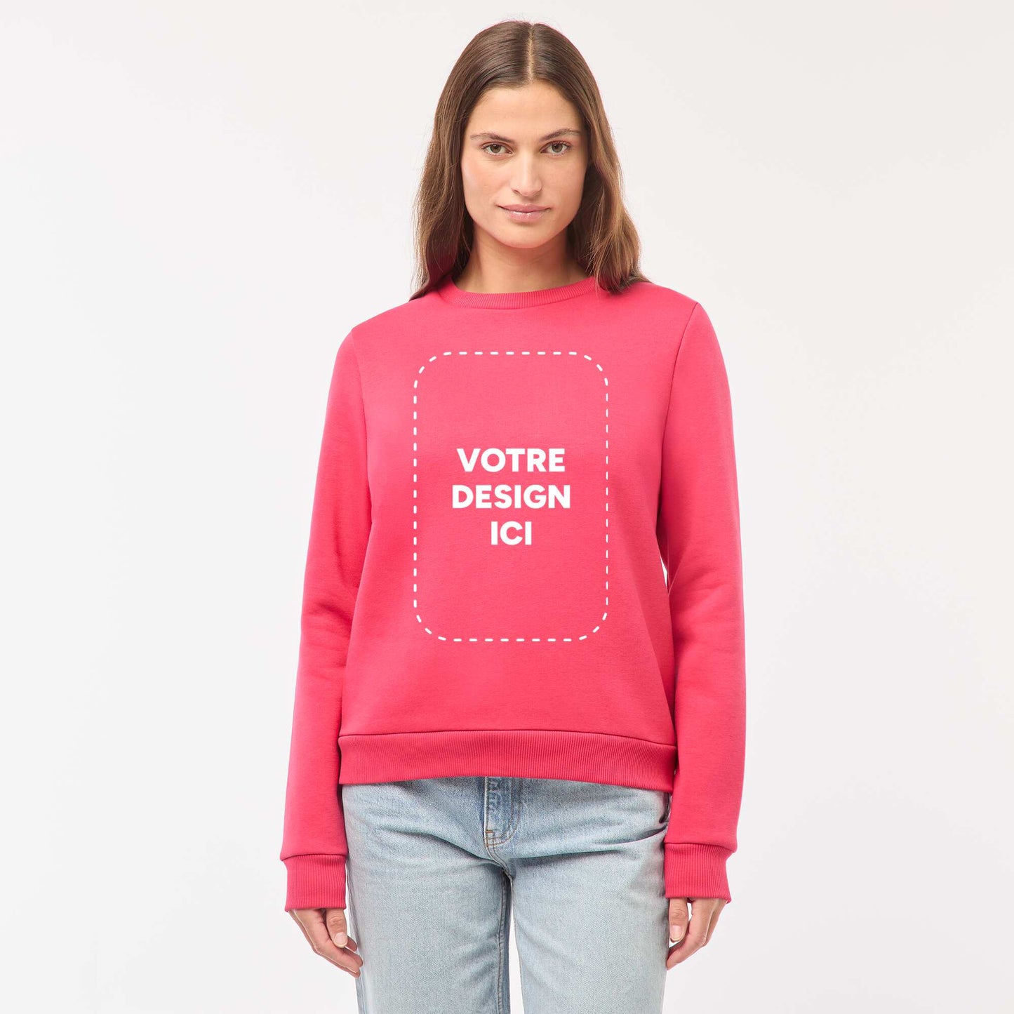 Sweat col rond 260 Gr ROSE