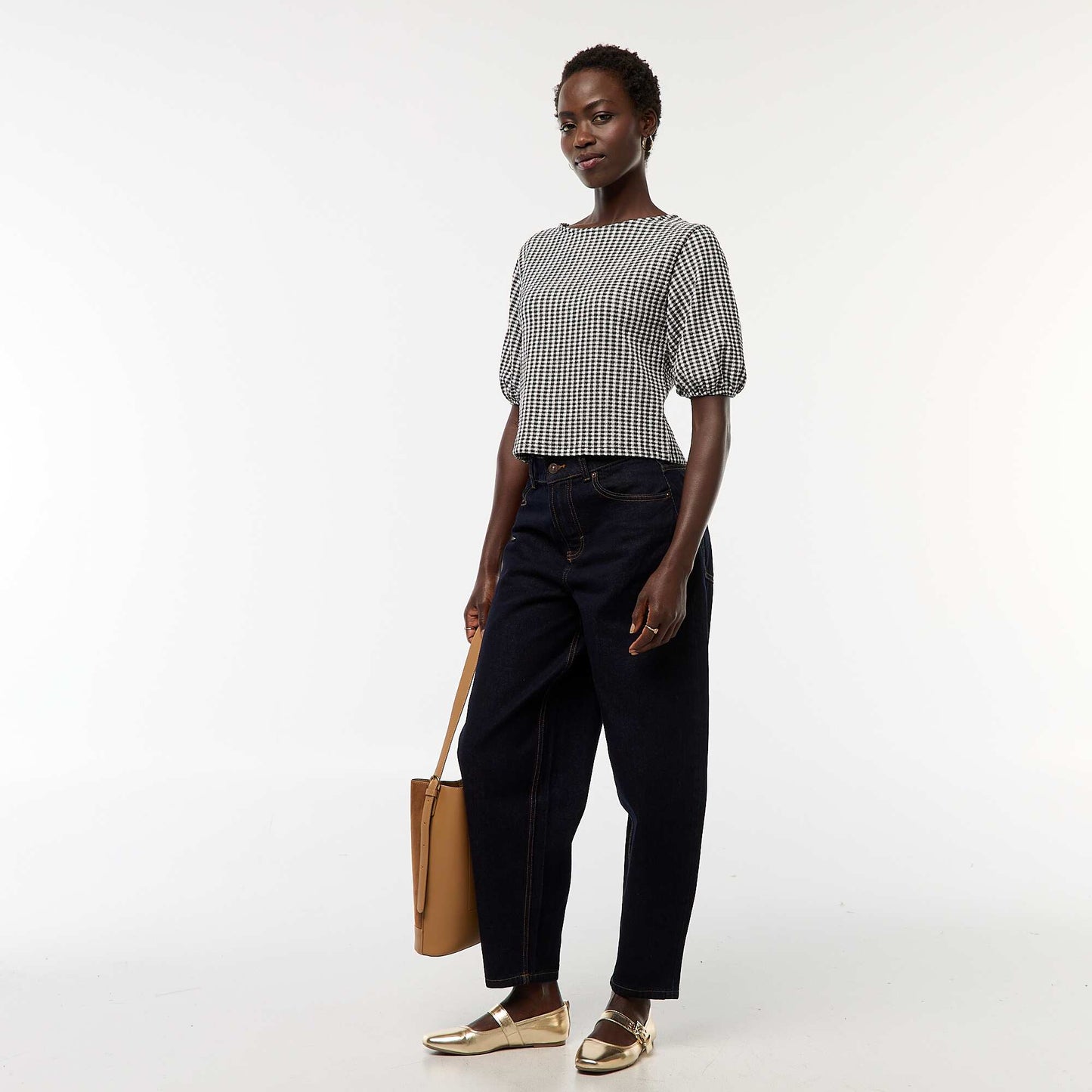 Blouse avec liens à nouer NOIR