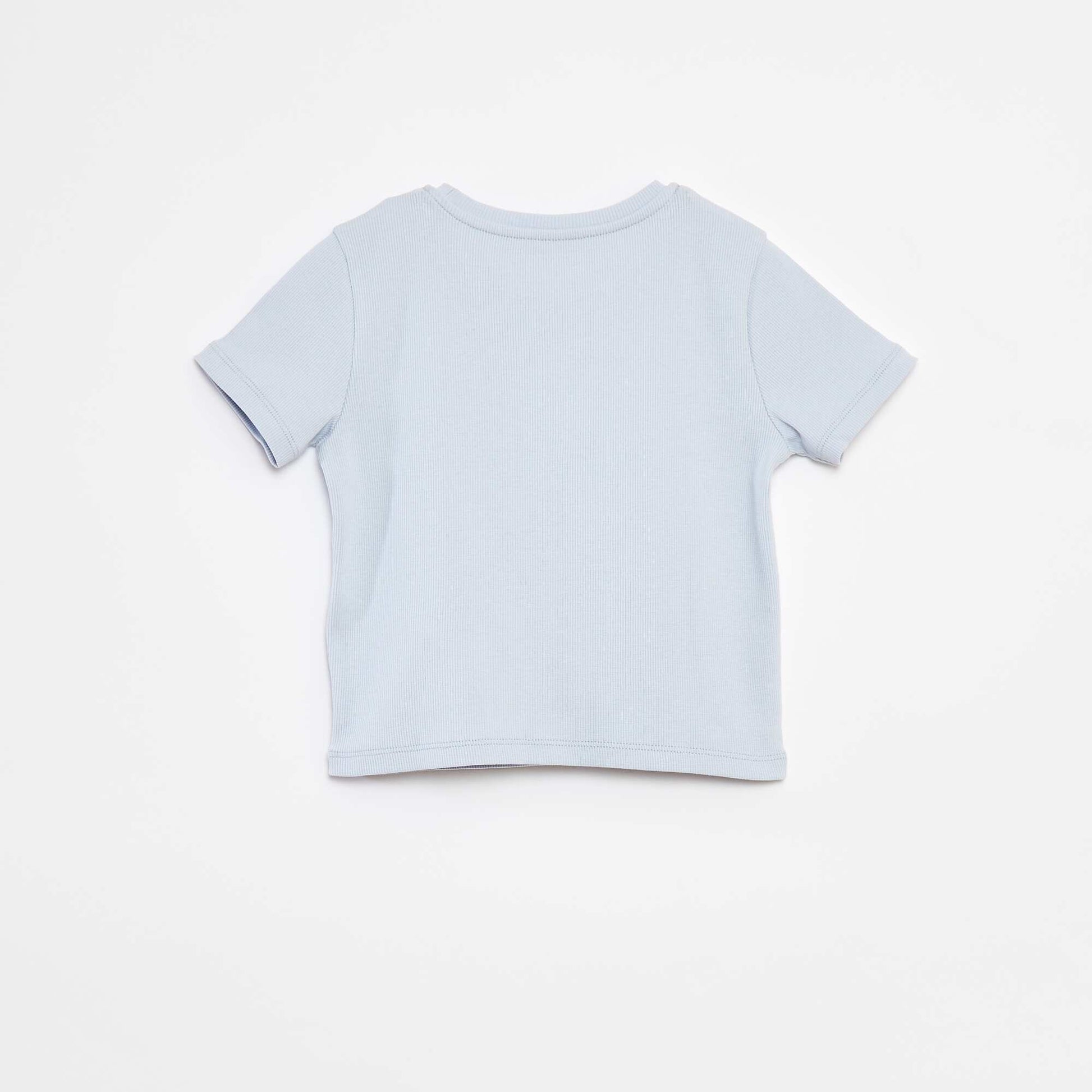 T-shirt à manches courtes avec nœuds décoratifs BLEU