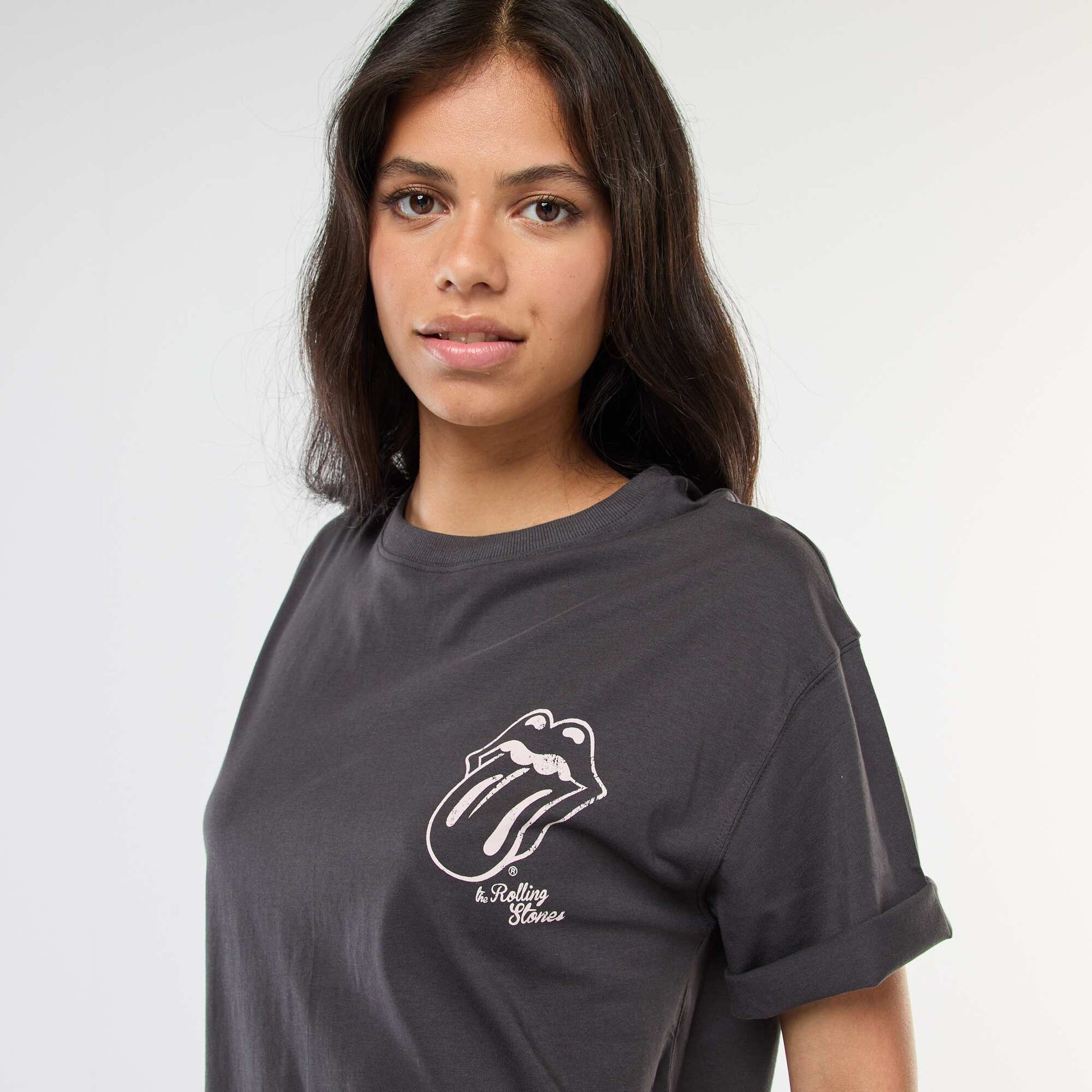 T-shirt 'The Rolling Stones' à manches courtes NOIR