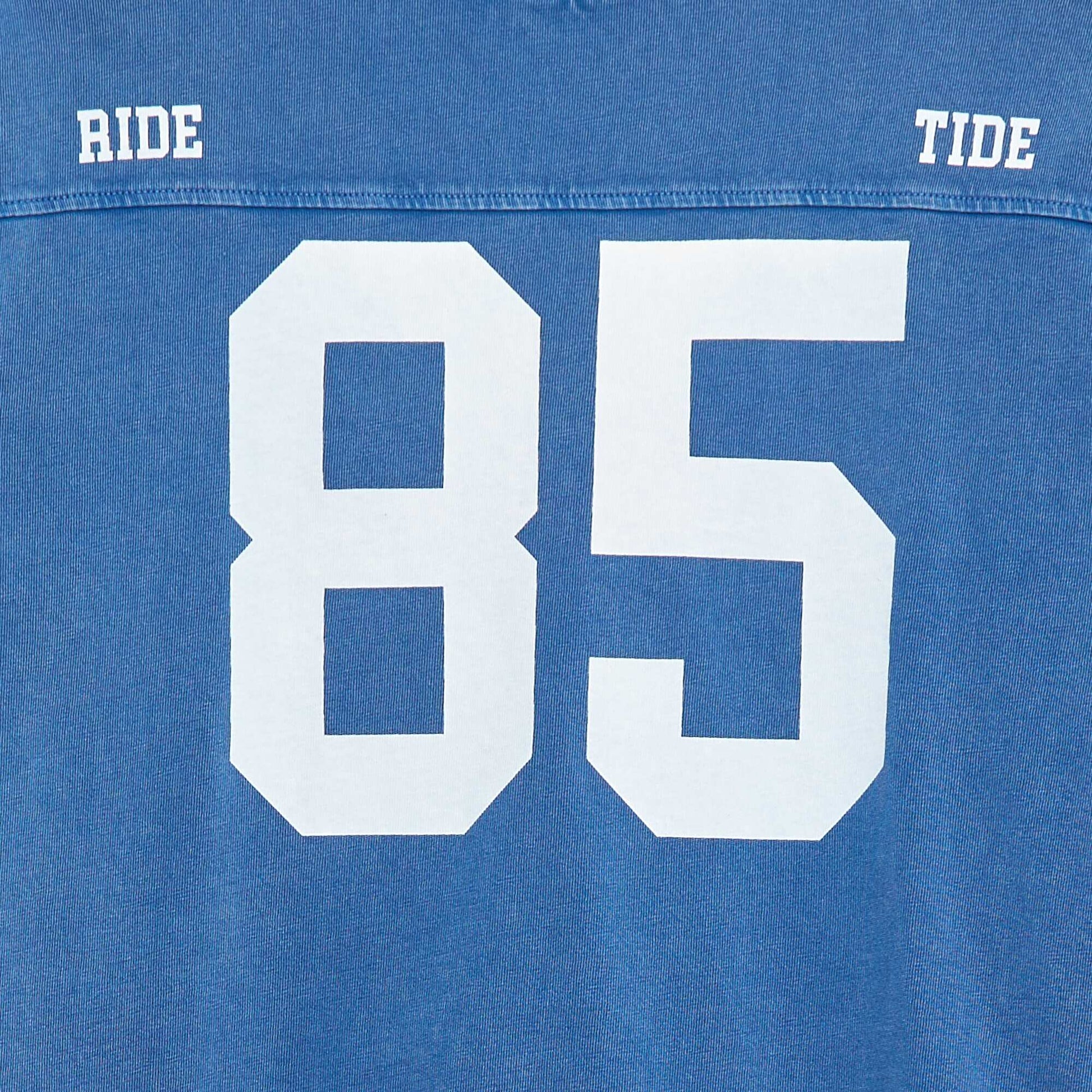 T-shirt à manches longues style sport américain BLEU
