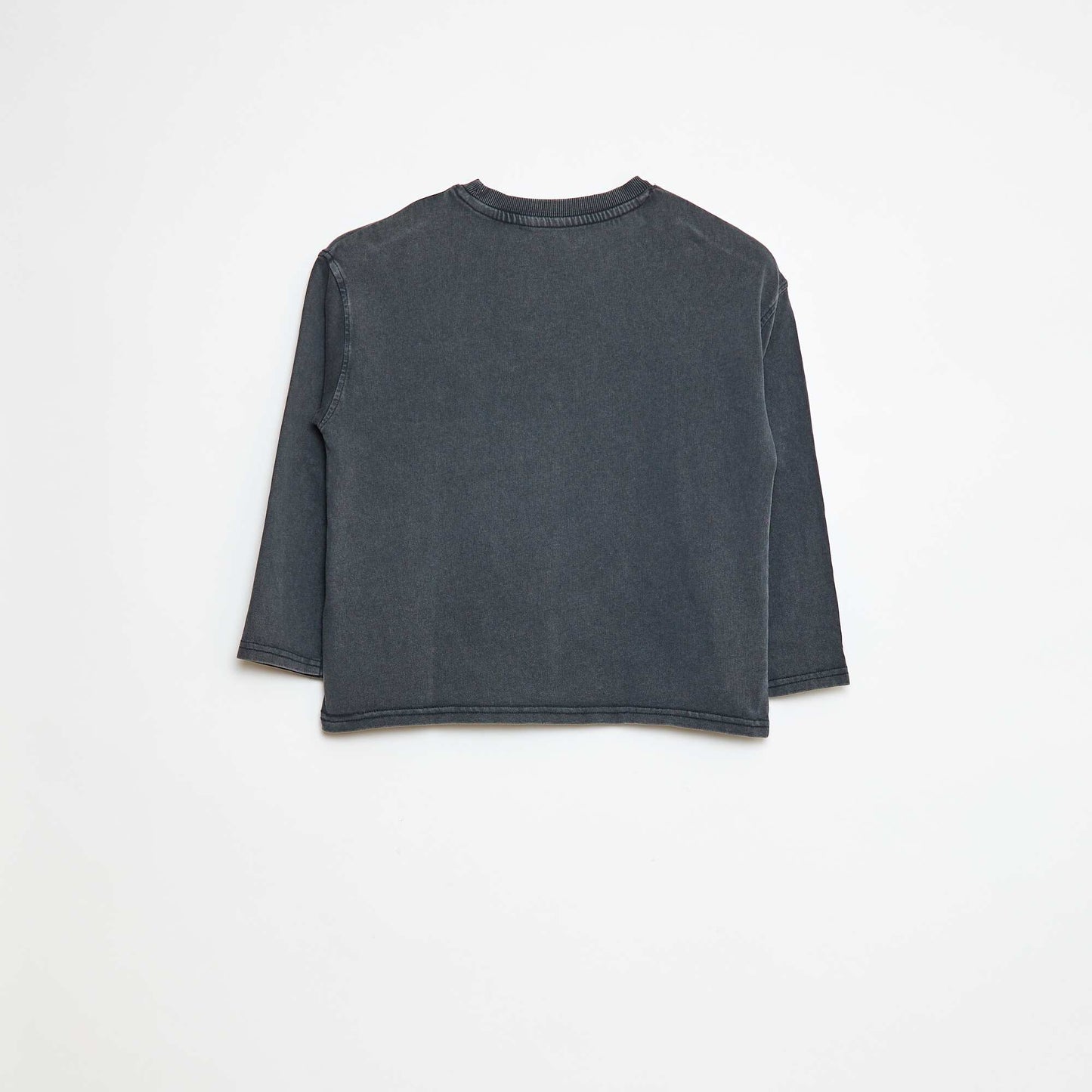 T-shirt à manches longues style sport américain NOIR