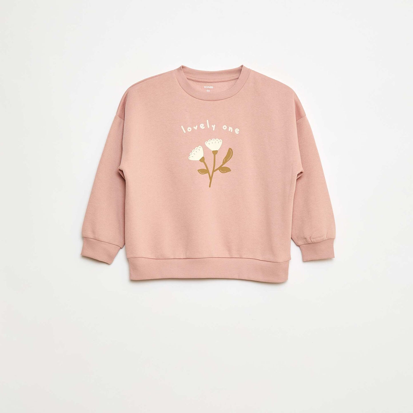 Lot de 2 sweats imprimés en coton ROSE