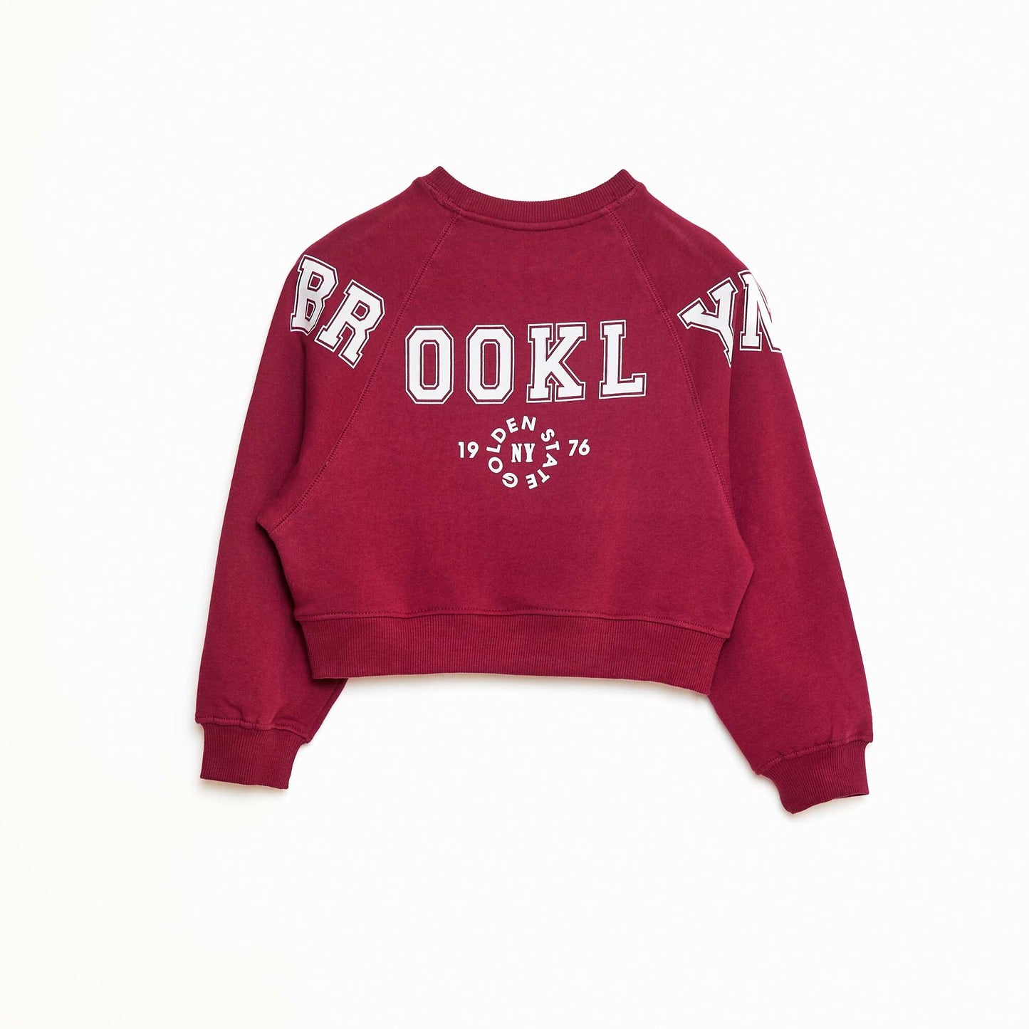 Sweat en molleton avec imprimé ROUGE