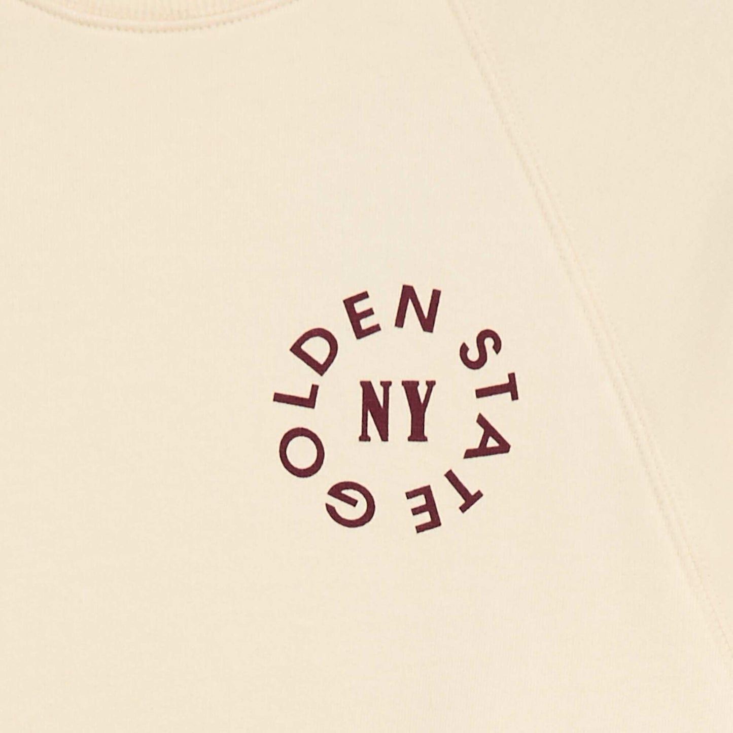 Sweat en molleton avec imprimé BEIGE