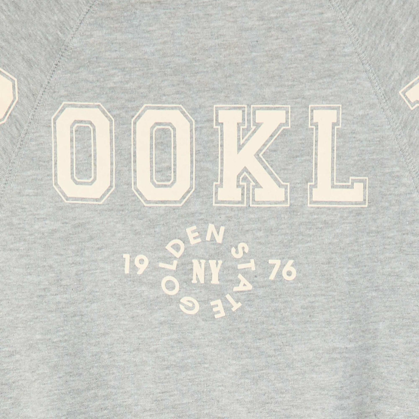 Sweat en molleton avec imprimé GRIS