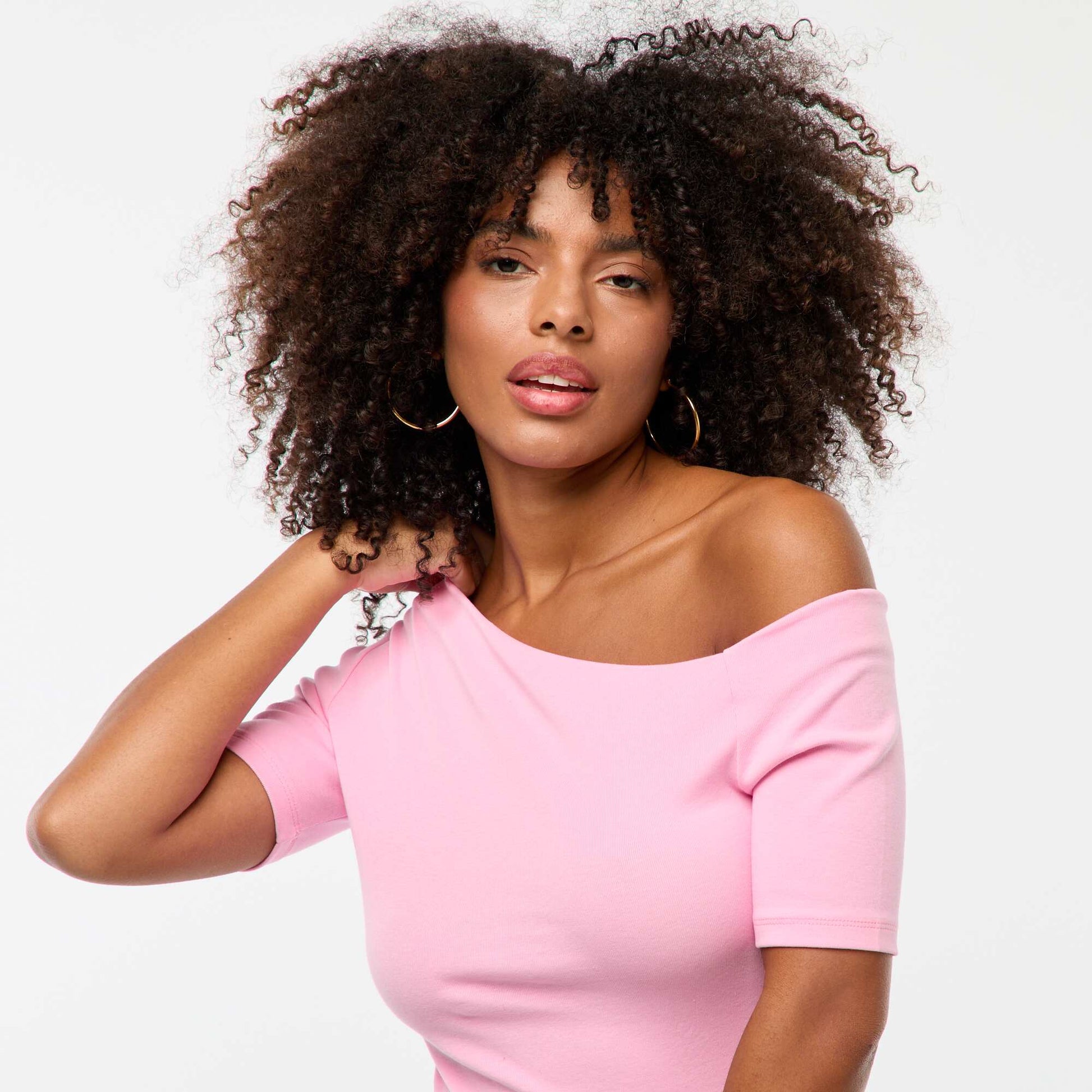 T-shirt col bateau ROSE