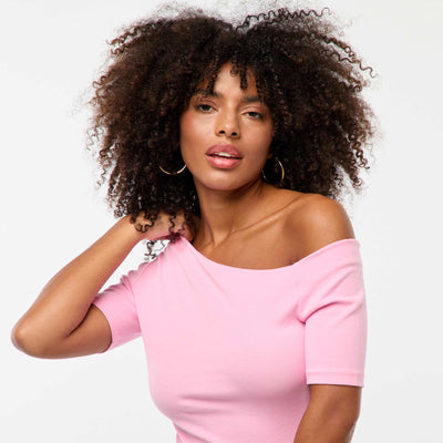 T-shirt col bateau ROSE