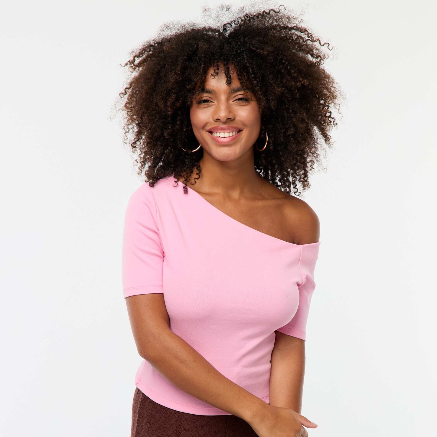 T-shirt col bateau ROSE