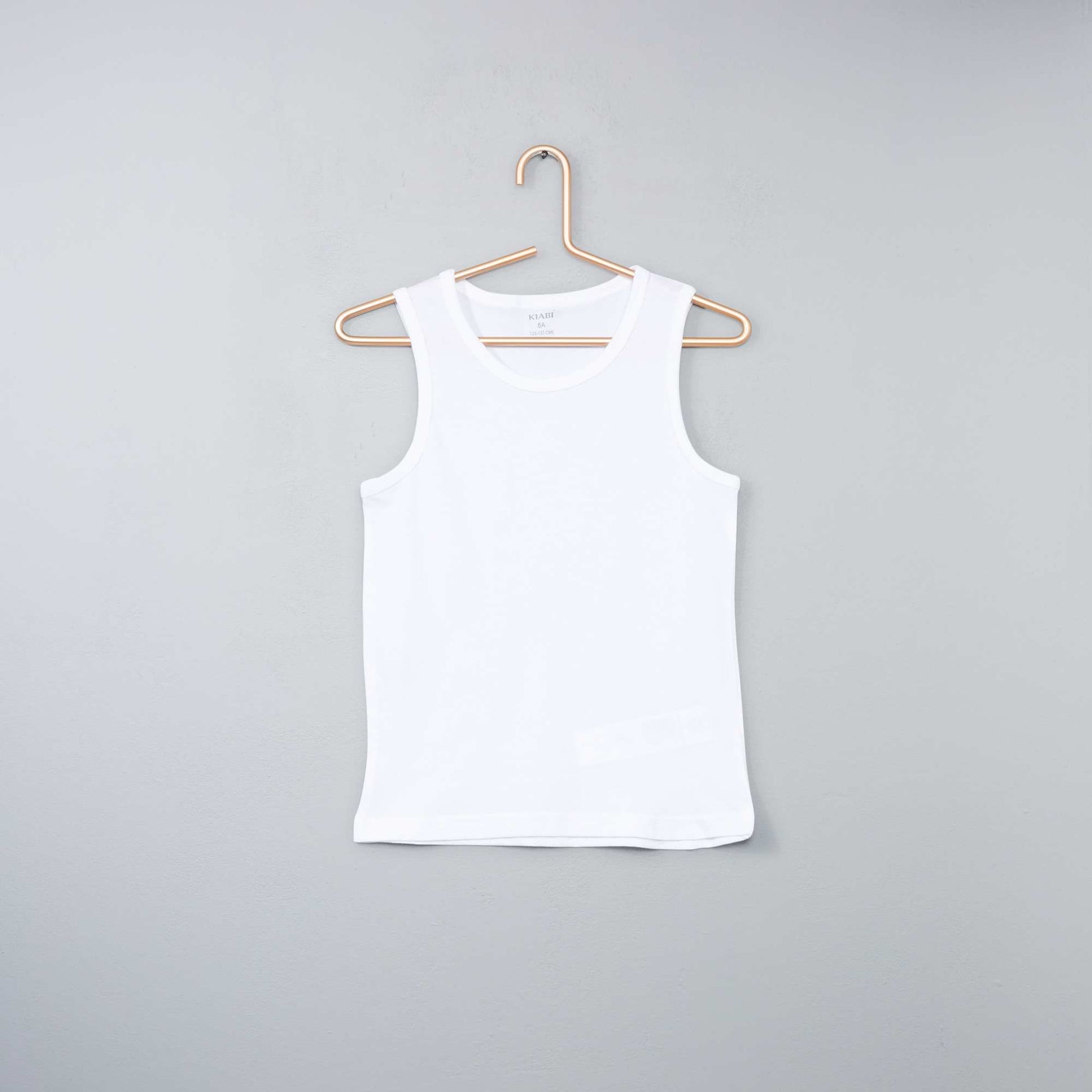 Lot 3 maillots de corps en coton BLANC