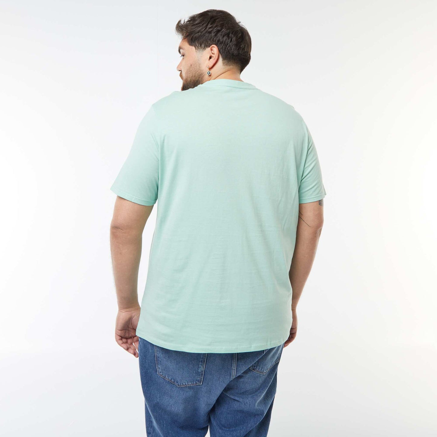 T-shirt uni en maille jersey VERT