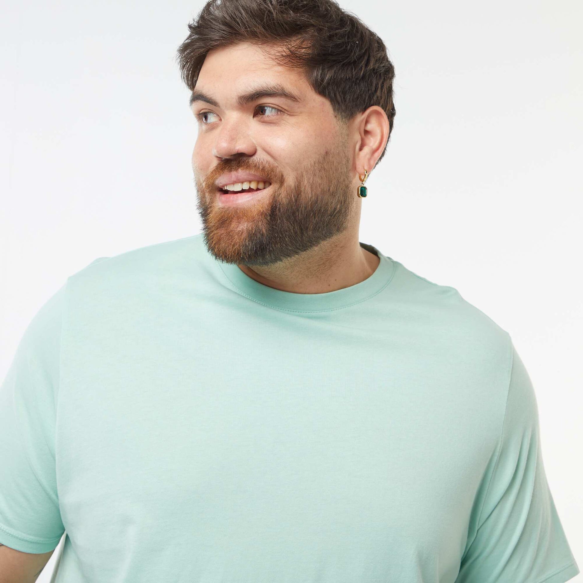 T-shirt uni en maille jersey VERT