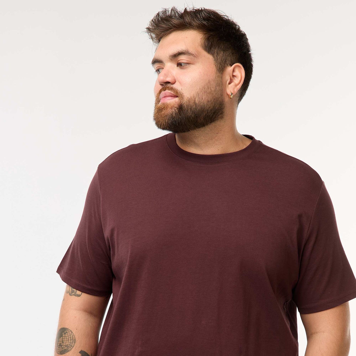 T-shirt uni en maille jersey VIOLET