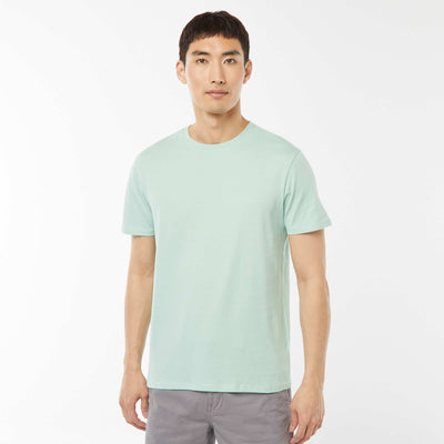 T-shirt droit en jersey uni VERT
