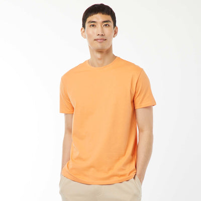 T-shirt droit en jersey uni ORANGE