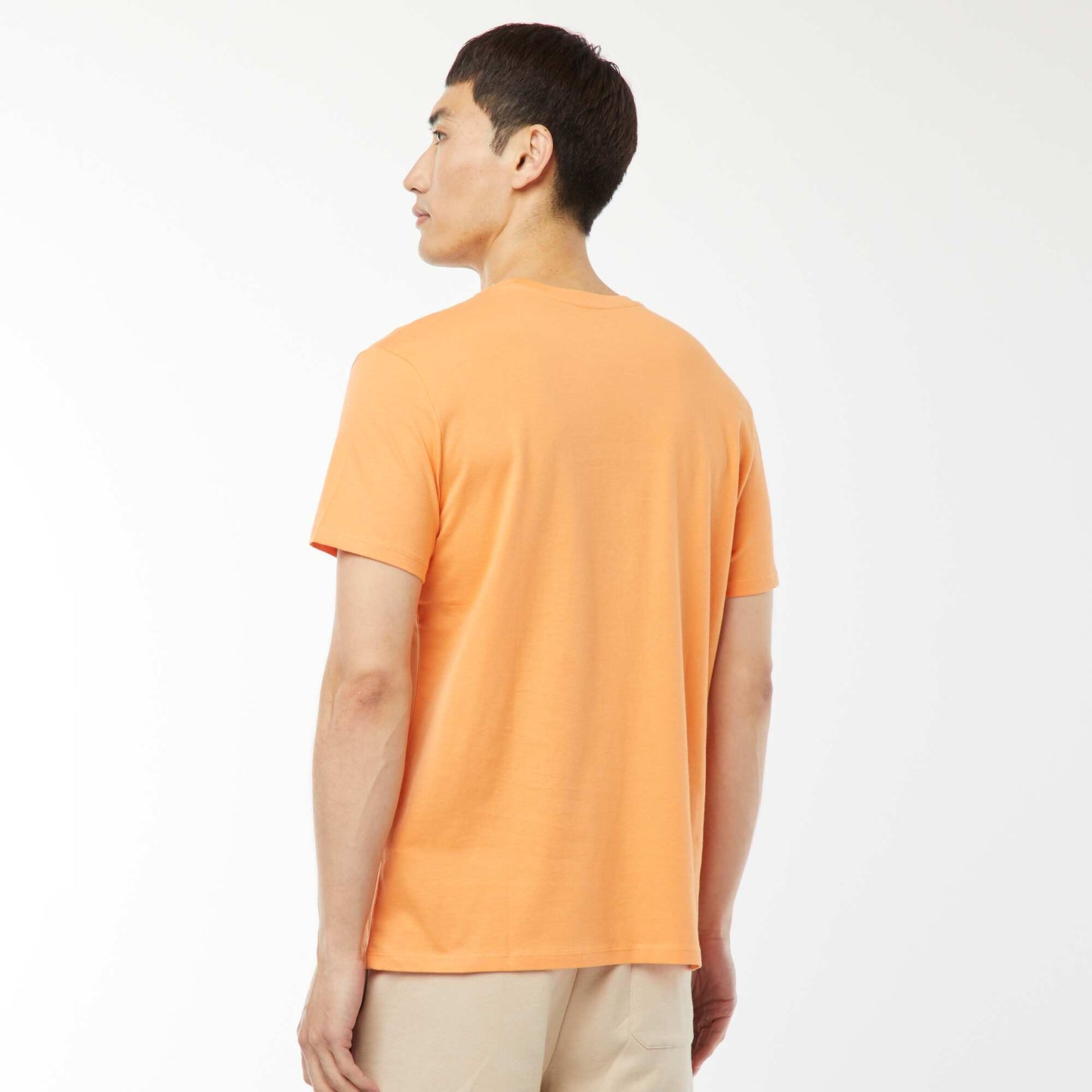 T-shirt droit en jersey uni ORANGE