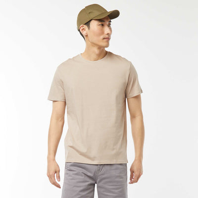 T-shirt droit en jersey uni BEIGE