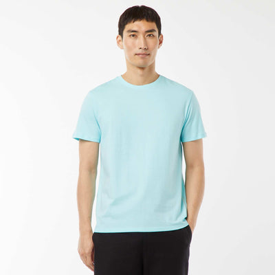 T-shirt droit en jersey uni BLEU TURQUOISE
