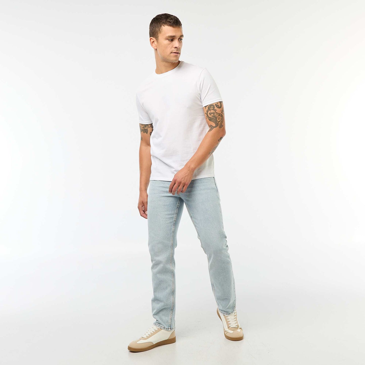 T-shirt droit en jersey uni