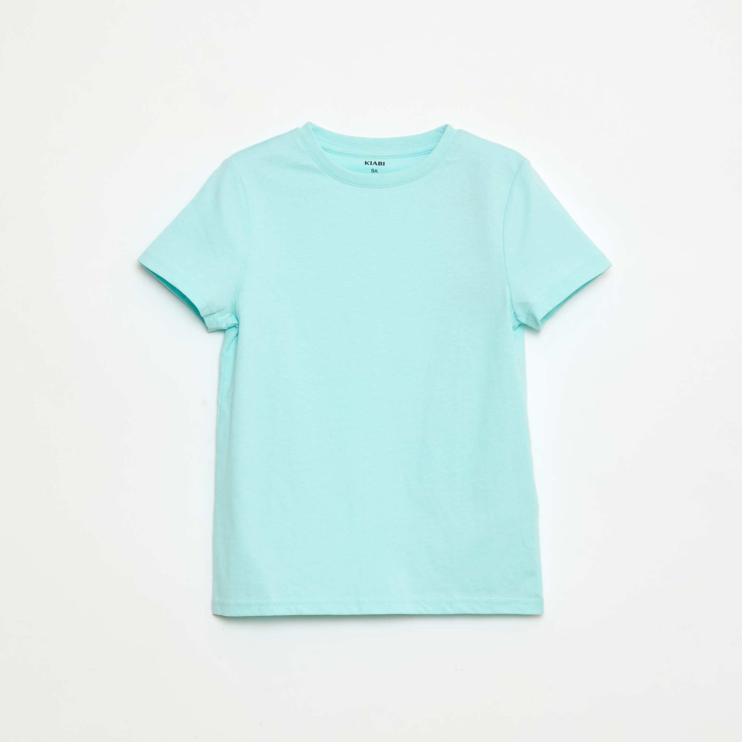 T-shirt basique en jersey uni BLEU