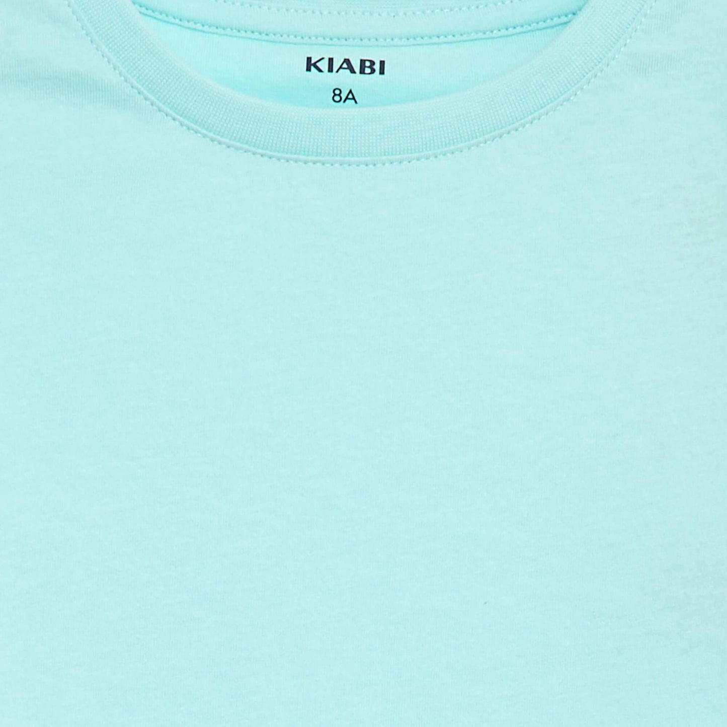 T-shirt basique en jersey uni BLEU