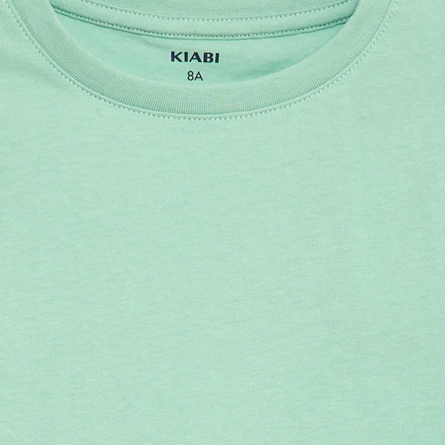 T-shirt basique en jersey uni VERT