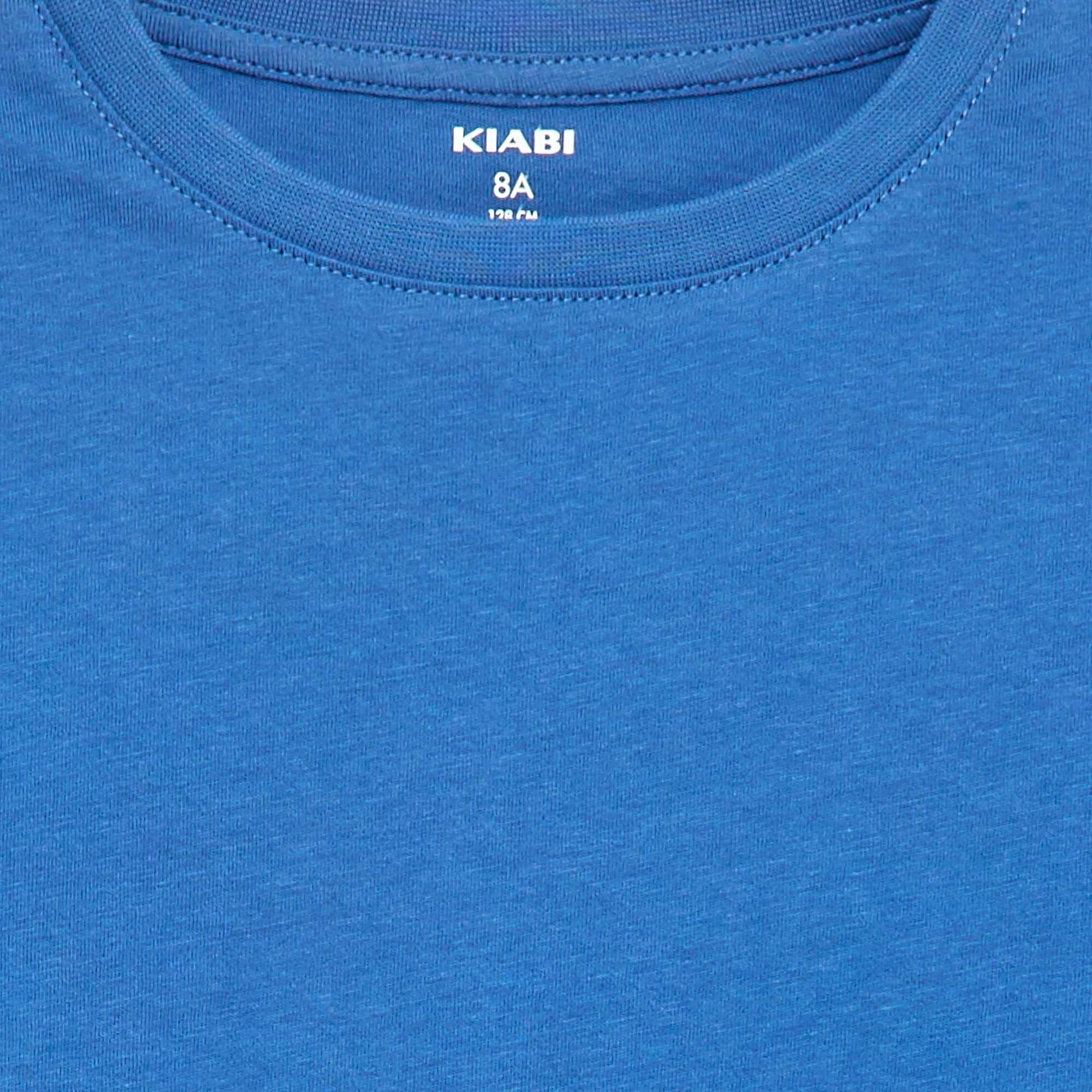 T-shirt basique en jersey uni BLEU