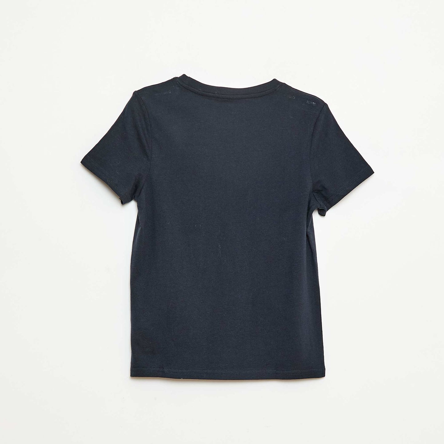 T-shirt basique en jersey uni BLEU